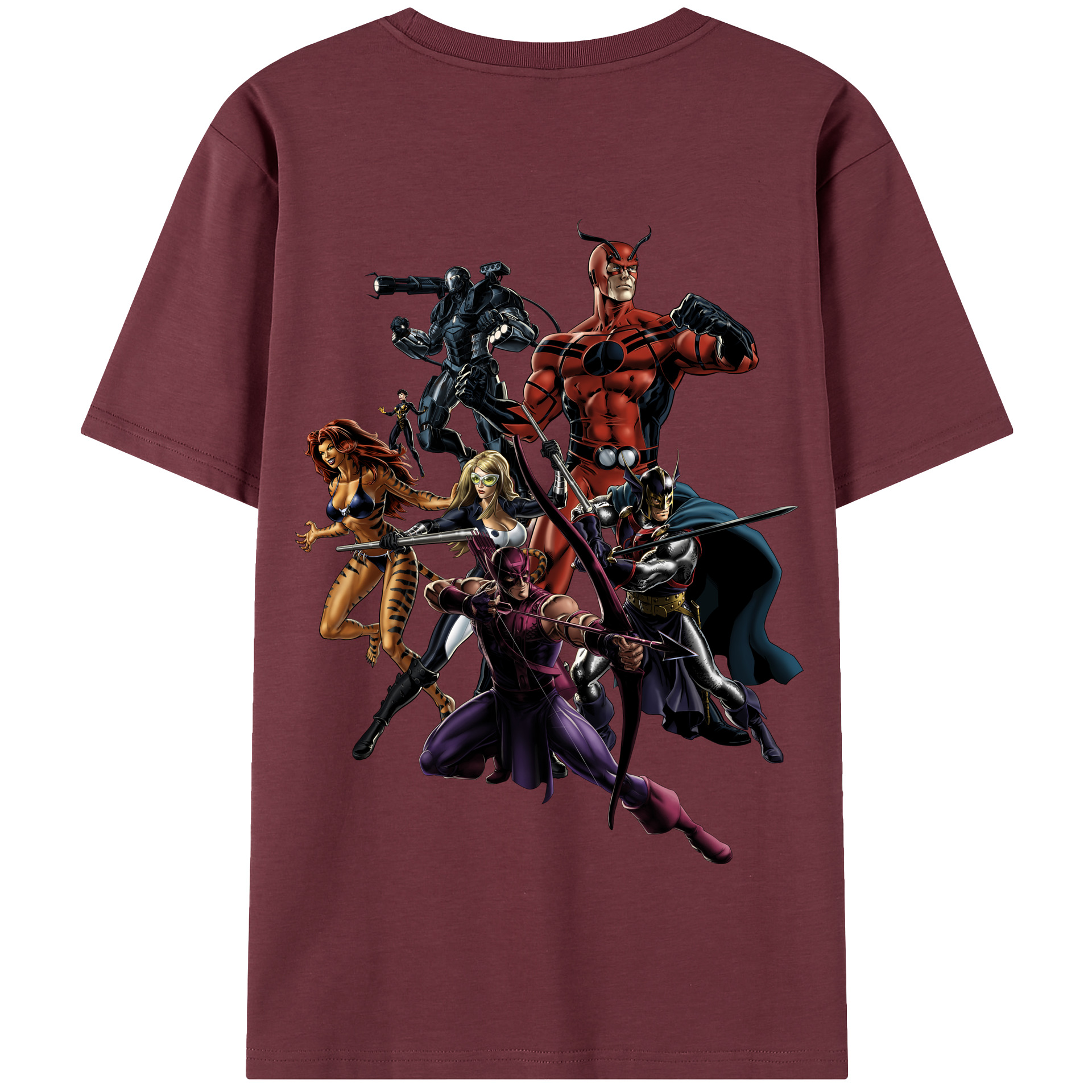 （画像用） アベンジャーズ The Avengers 綿100％半袖Tシャツ（背面プリント）